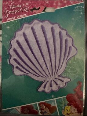 Disney Purple Seashell Iron-On Applique